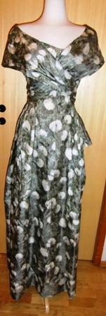 xxM363M 1950s silkehuset Oslo evening dress